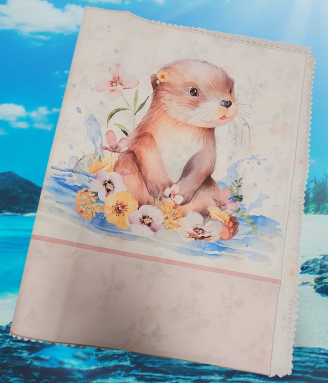 Prot&egrave;ge carnet de sant&eacute; "Loutre"