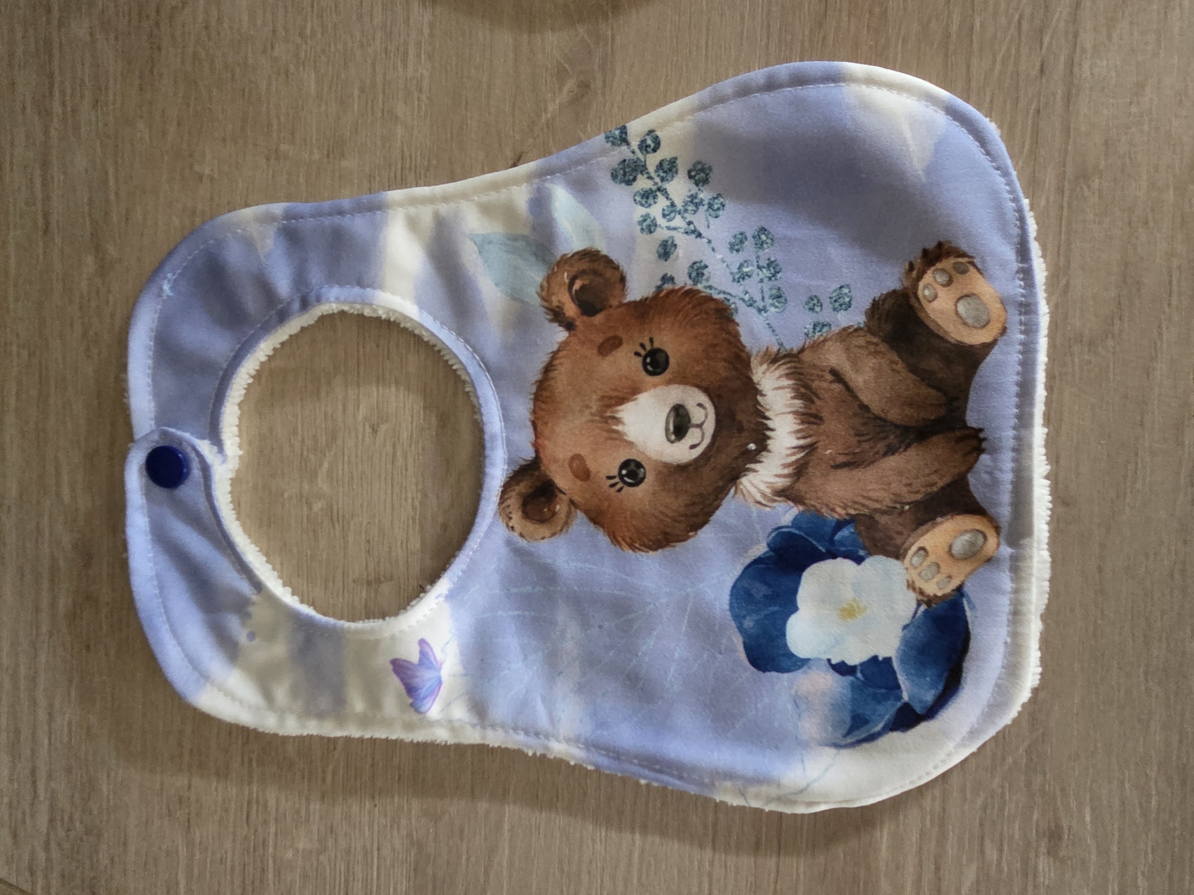 Bavoir Carr&eacute; ou Pointu "ourson"