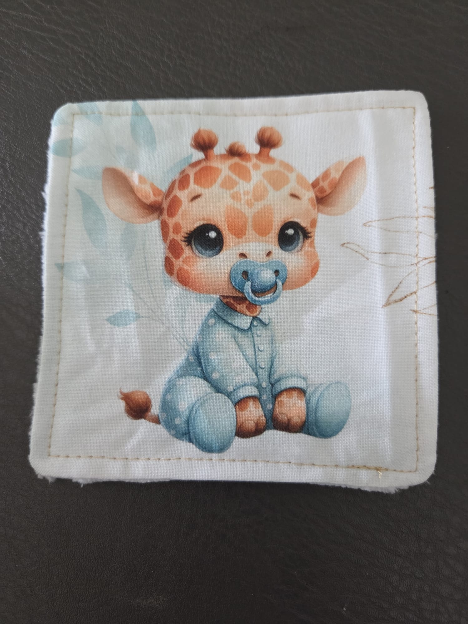 Lingette bébé girafe