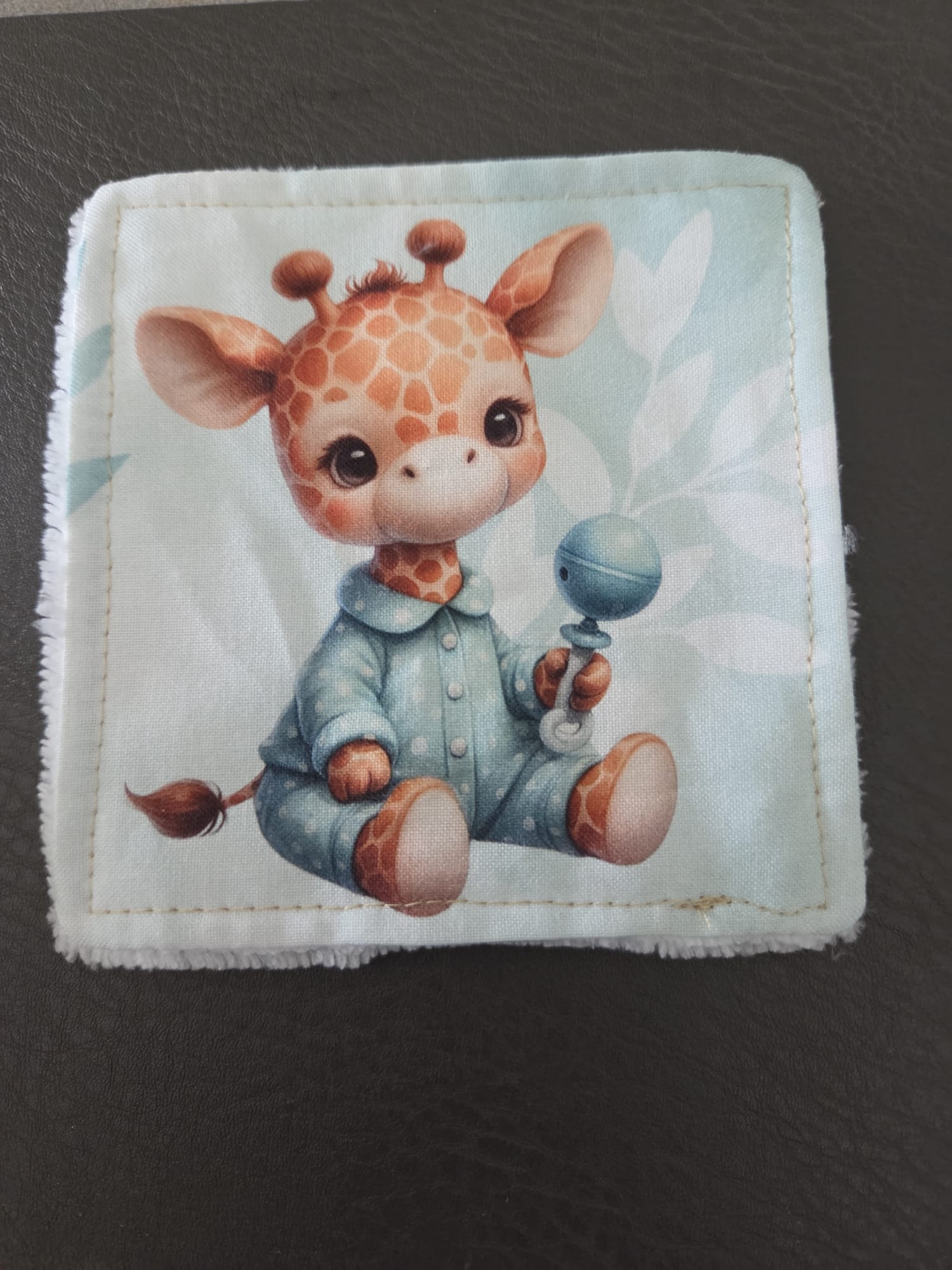 Lingette bébé girafe - vue produit