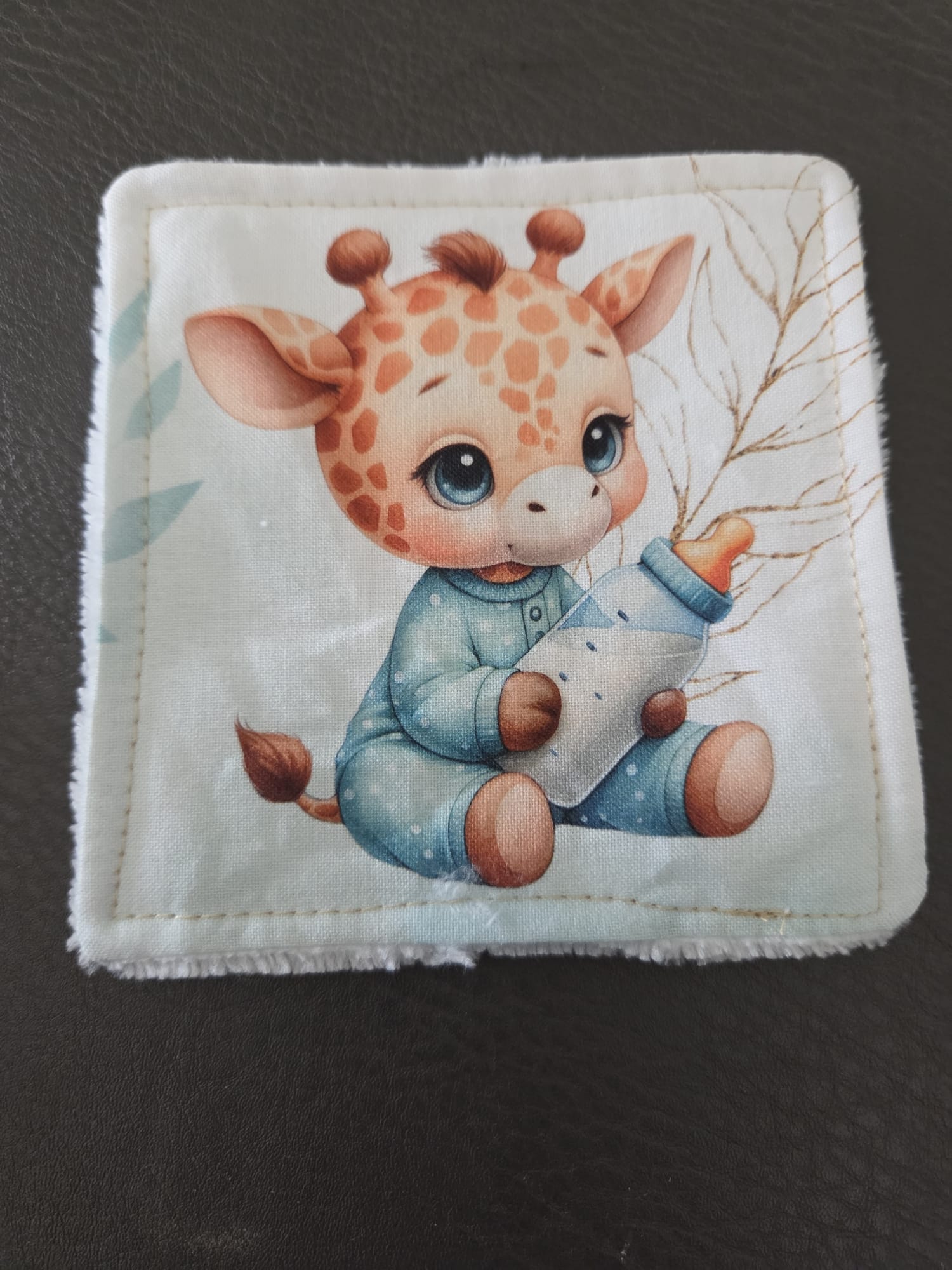 Lingette bébé girafe - vue produit