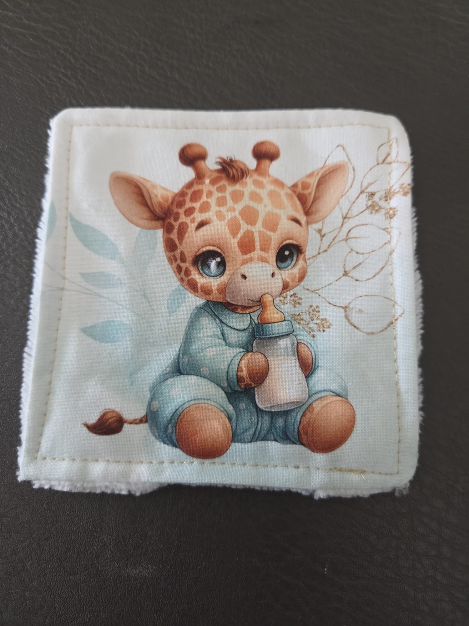 Lingette bébé girafe - vue produit