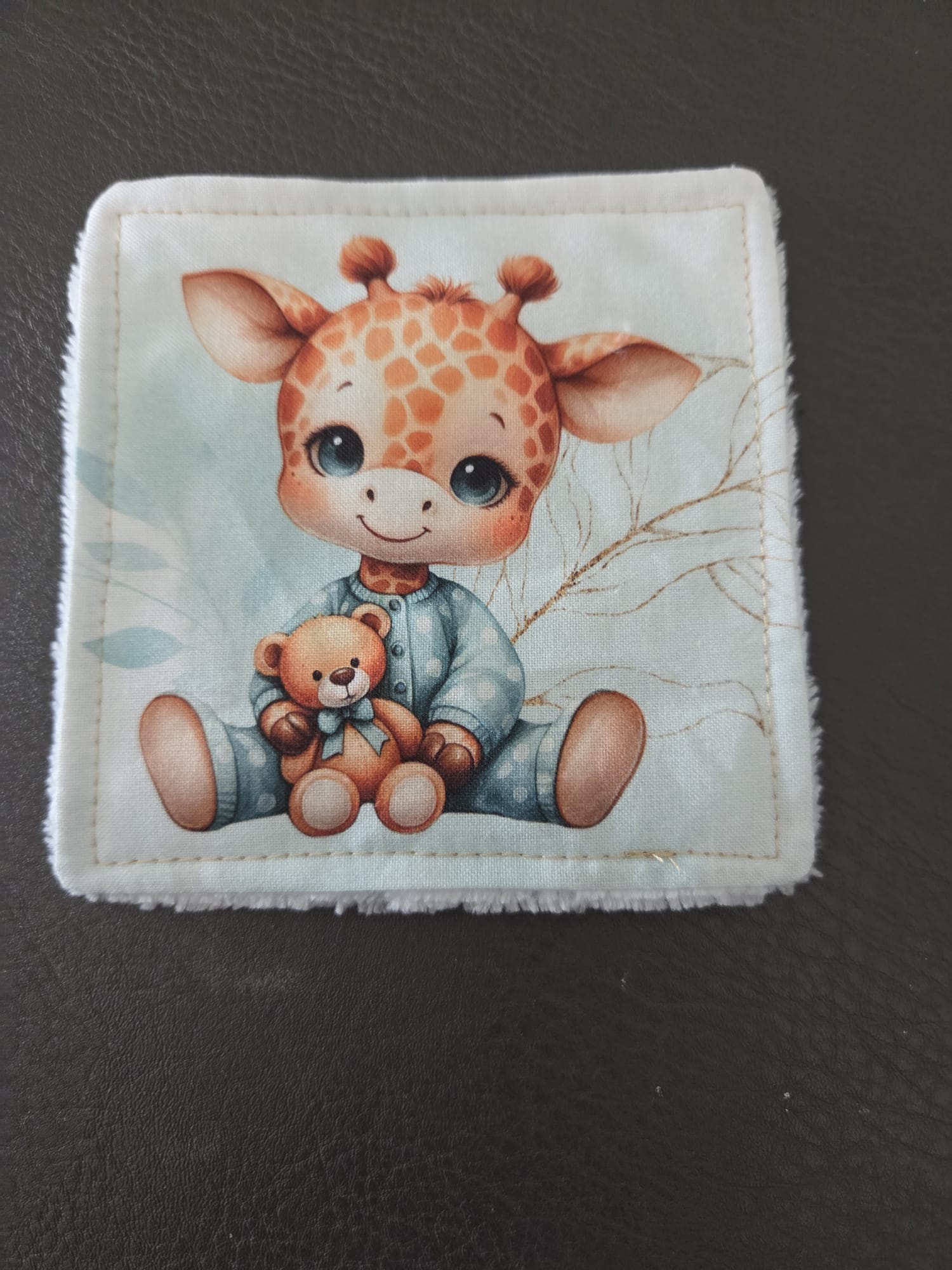 Lingette bébé girafe - vue produit
